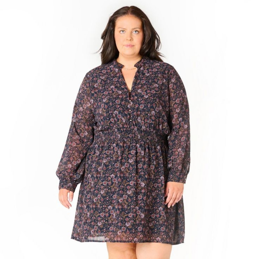 NWT Devoted Long Sleeve Floral Dress